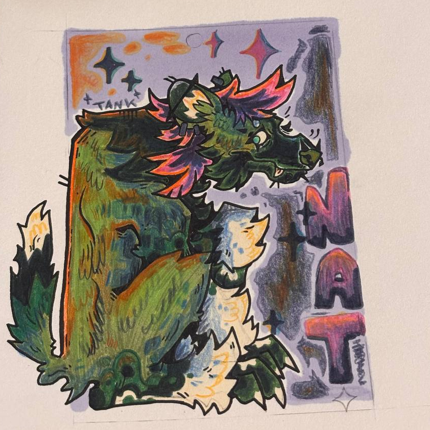 Premier exemple de badge illustré réalisé par Tankarr