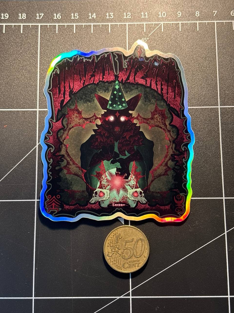 Autocollants holographiques Undead Wizard — visuel 1